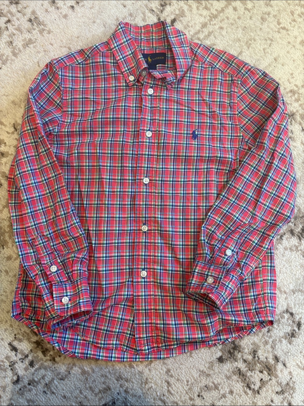 Boys Ralph Lauren Plaid Button-Down Shirt